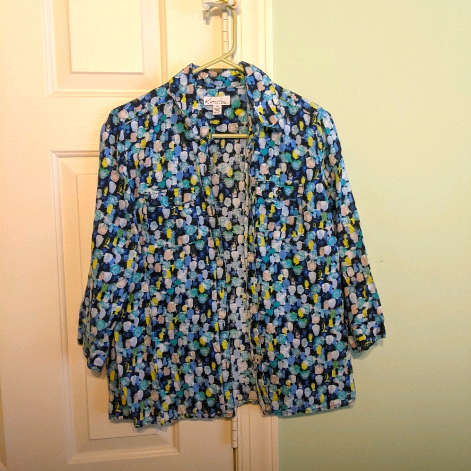 Button Down Blouse (M)